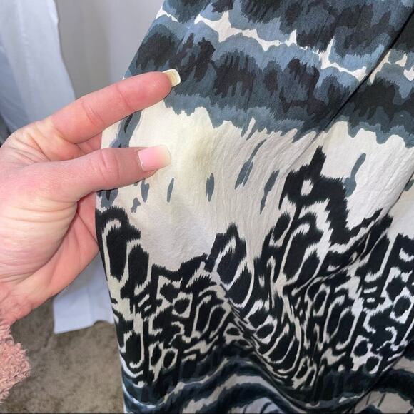 Club Collection maxi dress  black & white Maxin Tie dyed Halter strap dress MD - Picture 10 of 10